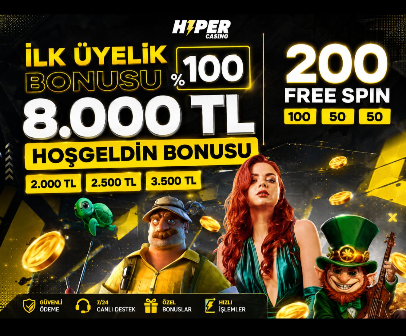 Casino Hiper 8000 TL Hoşgeldin Bonusu